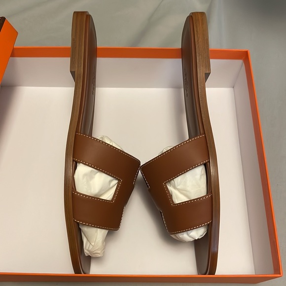 Authentic Hermes Oran leather Sandals - Picture 6 of 6